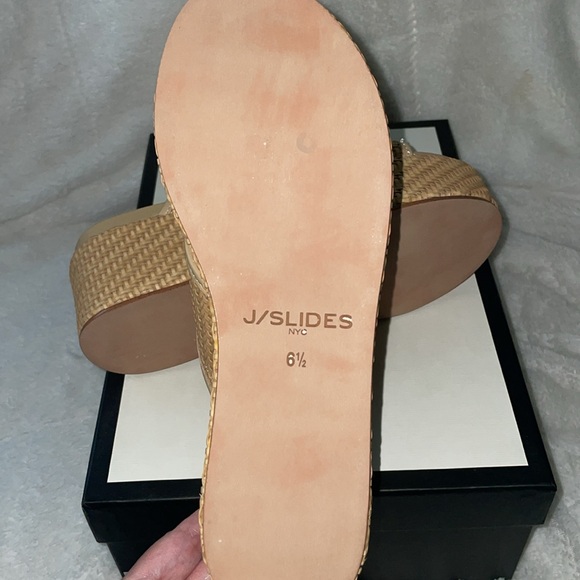 NWT J/SLIDES QUACKIE Natural Vegan Luxe Sandal - Picture 16 of 16